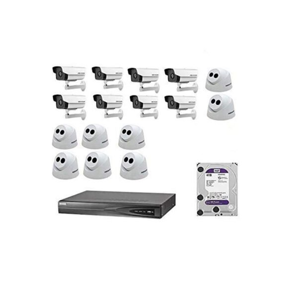 HIKVISION 2MP IP HD Camera Combo KIT 16CH HD NVR+ 8BULLET Cameras+ 8Dome Camera+2TB Hard DISC (INSTALATION NOT Included