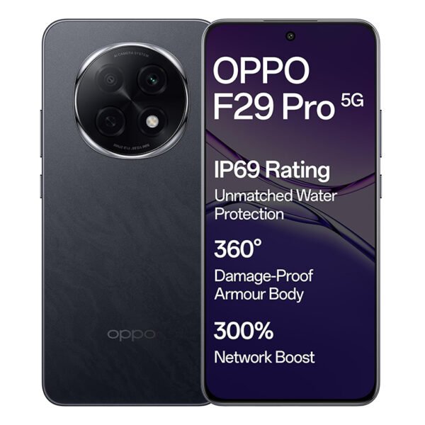 OPPO F29 Pro 5G (Granite Black, 8GB RAM, 256GB Storage) with No Cost EMI/Additional Exchange Offers