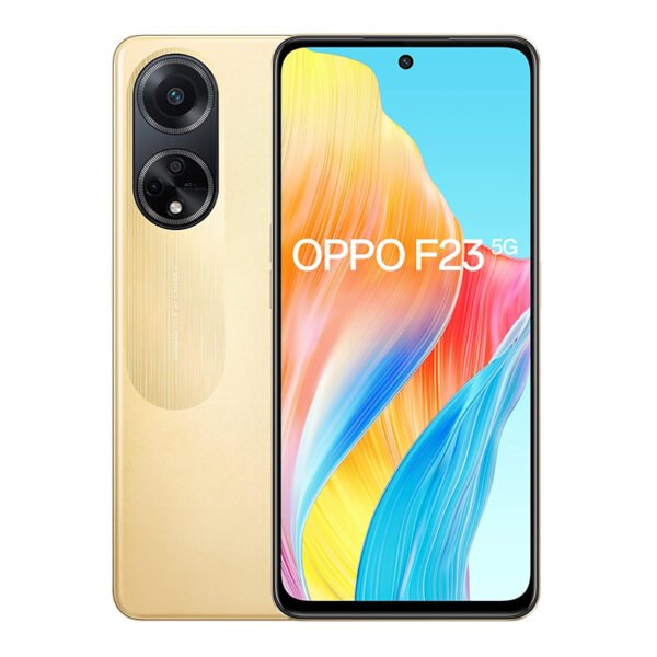 Oppo F23 5G (Bold Gold, 8GB RAM, 256GB Storage) | 5000 mAh Battery with 67W SUPERVOOC Charger | 64MP Rear Triple AI Camera with Microlens | 6.72" FHD+ 120Hz Display | with Offers