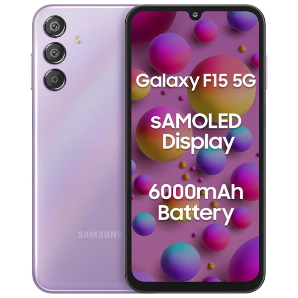 Samsung Galaxy F15 5G (Groovy Violet, 6GB RAM, 128 GB Storage)