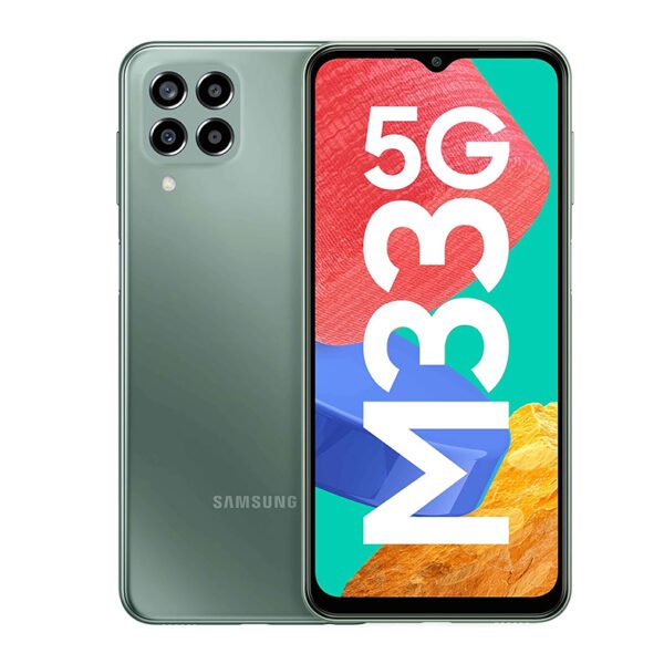 Samsung Galaxy M33 5G (Mystique Green, 6GB, 128GB Storage) | 6000mAh Battery | Upto 12GB RAM with RAM Plus | Without Charger