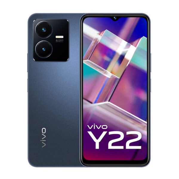 Vivo Y22 (Starlit Blue, 4GB RAM, 128GB Storage) with No Cost EMI/Additional Exchange Offers