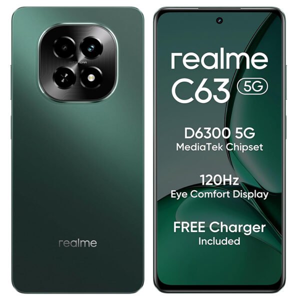 realme C63 5G (Forest Green, 6GB RAM, 128GB Storage)