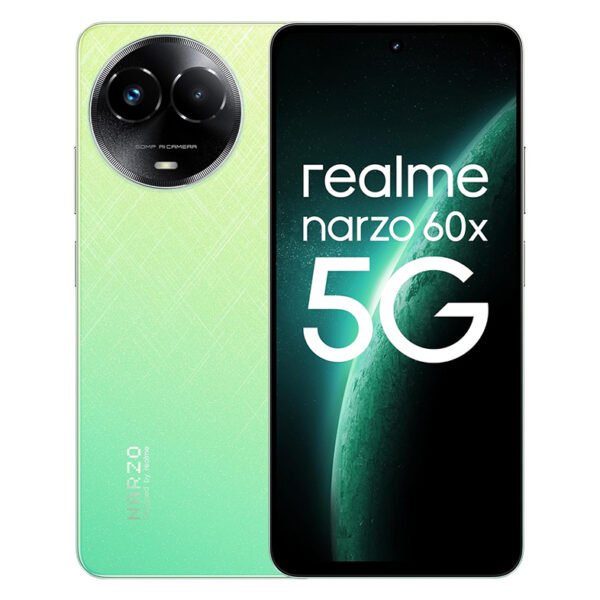 realme narzo 60X 5G (Stellar Green,6GB,128GB Storage) Up to 2TB External Memory | 50 MP AI Primary Camera | Segments only 33W Supervooc Charge