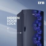 IFB 187L 3 Star Direct-Cool Single Door Refrigerator (IFBDC-2133NBHED, Floral Falls Blue) Extraordinary Space with Base Drawer and Humidity Controller - Image 2