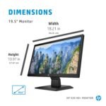 HP V20 19.5 inch(49.53 cm) Monitor HD+(1600 x 900) Anti-Glare; Low Blue Light Mode, HDMI; VGA, 5ms Response time,VESA Mount, 2.81kg (1H848AA) - Image 2