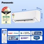Panasonic 1.5 Ton 3 Star Hot & Cold Inverter Split AC (Higher Airflow, -7~55 Deg. C Operation, Copper Condenser, 7in1 Convertible, 2-Way Swing, PM 0.1 Filter, CS/CU-EZ18BKYF, White) - Image 2
