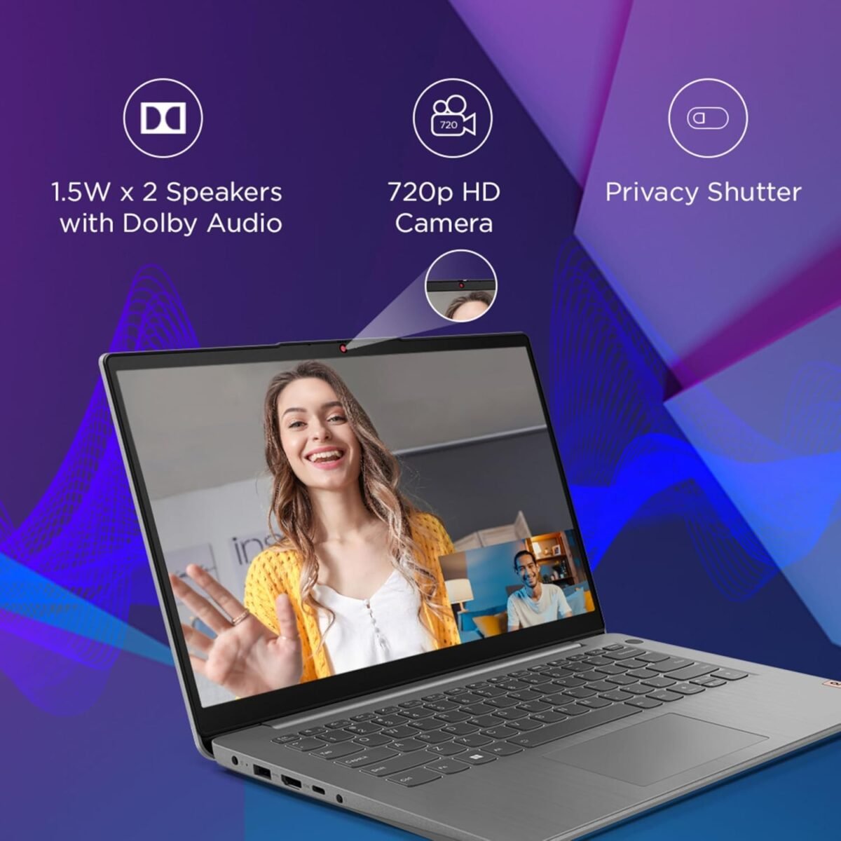 Lenovo Ideapad 3 12Th Gen Intel Core I3-1215U (16GB RAM/512GB SSD/Windows 11/MS Office 2021/14 Inch (35.5Cm)/Backlit Keyboard/3Months Game Pass/Arctic Grey/1.43Kg), 82RJ00FFIN Laptop - Image 4