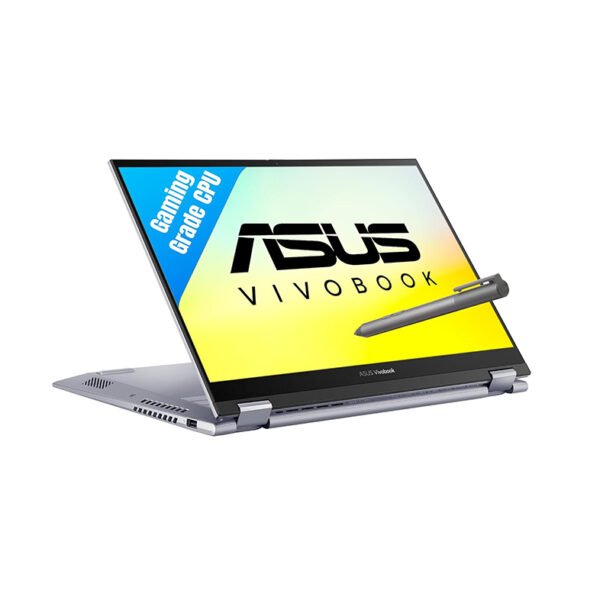 ASUS Vivobook S 14 Flip (2022), 14" (35.56 cms) FHD+ 16:10 Touch, AMD Ryzen 5 5600H, 2-in-1 Laptop (8GB/512GB SSD/Integrated Graphics/Windows 11/Office 2021/Silver/1.5 kg), TN3402QA-LZ501WS