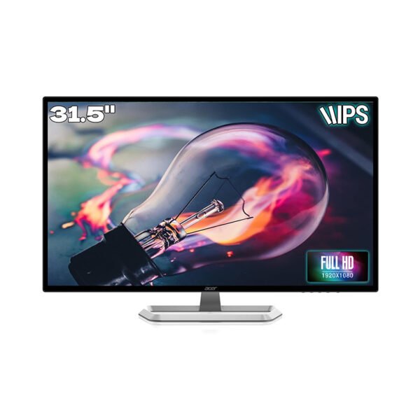Acer EB321HQ 31.5 Inch (80.01 Cm) IPS Full HD (1920 x 1080) LCD Monitor with LED Backlight I 300 Nits Brightness I HDMI, VGA Ports I Eye Care Features, Blue Light Filter, Flickerless (Black)