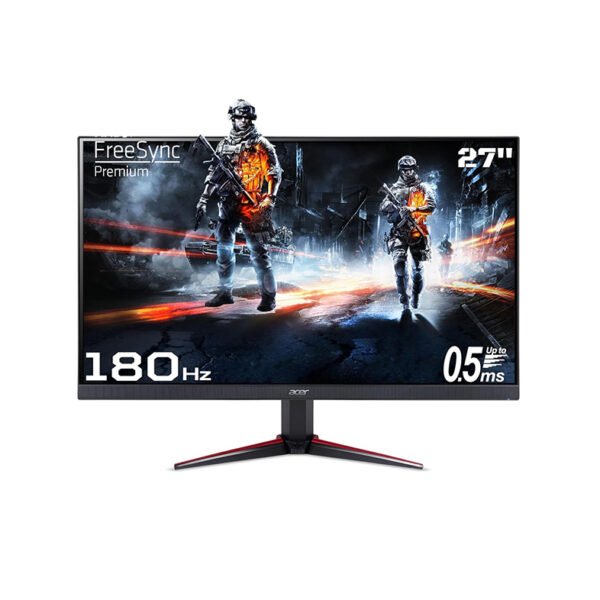 Acer Nitro VG270 M3 27 Inch Full HD Monitor with LED Backlight IPS Gaming I 0.5 Ms Response I 180Hz Refresh Rate I SRGB 99%, HDR 10 I 2xHDMI, 1xDP I Stereo Speakers I AMD Radeon Free Sync (Black)