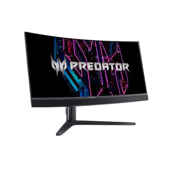 Acer Predator X34V 34 Inch 1800R 21:9 Curved UWQHD 3440 x 1440 QD-OLED Gaming Monitor| DCI-P3 99% I 175Hz Refresh Rate, 0.03 MS Response| HDR 400 I 2 x HDMI, 1 x DP, USB Type-C, USB 3.2 HUB, Black