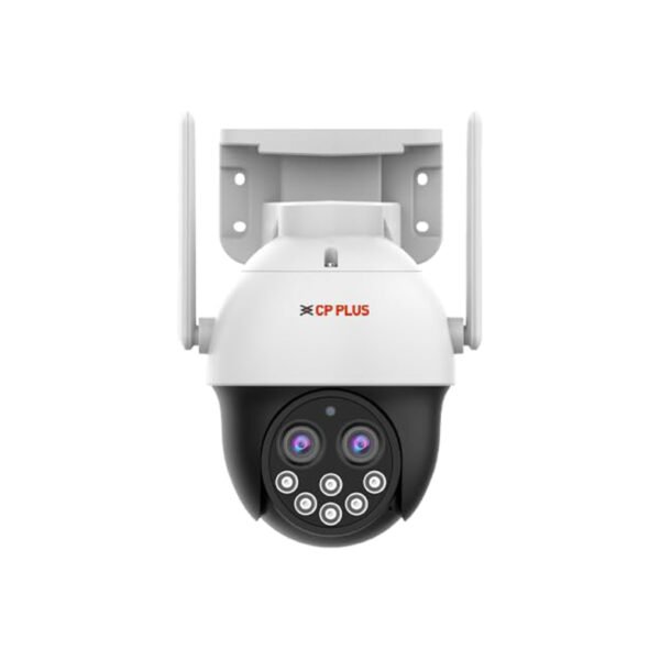 CP PLUS 4MP Dual Lense 4G SIM Supported Full Color PT Outdoor Camera | 10x Zoom Using Dual Lens | 360° View | Supports 2 Way Talk | SD Card (Upto 256 GB) | Motion Detection | EZ-S42G-D