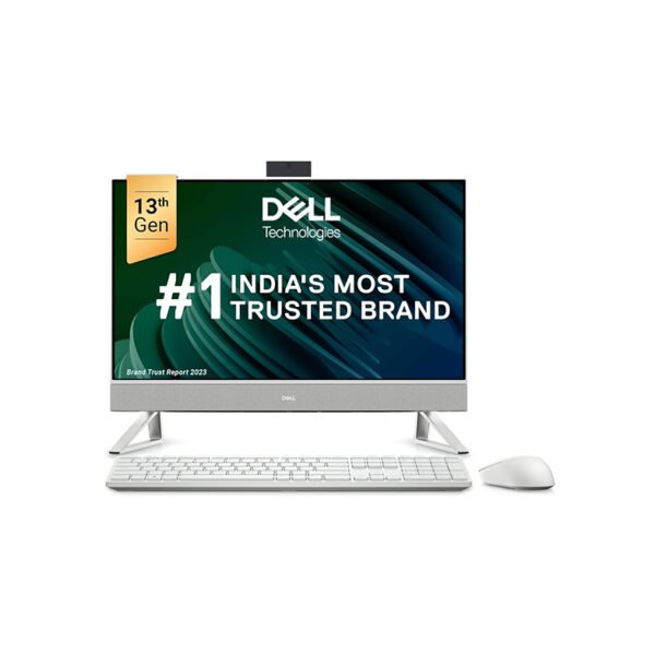 Dell 13th Gen All-in-One PC Inspiron 5420, Intel Core i5-1335U Processor/ 8GB/ 512GB/ 23.8" (60.45cm) FHD/Win11 + MSO'21/ Pro Wireless Keyboard + Mouse/ 3 Years Onsite Hardware Service/White/ 5.56kg