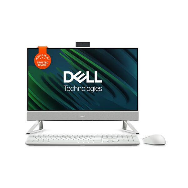 Dell 24" All-in-One PC (5420), 13th Gen Intel i7-1355U, 16GB DDR4, 1TB SSD, 23.8" FHD AG Narrow Border Touch, Pro Wireless Keyboard + Mouse, Pearl White with Fabric Cover,Win11 + Office H&S 2021