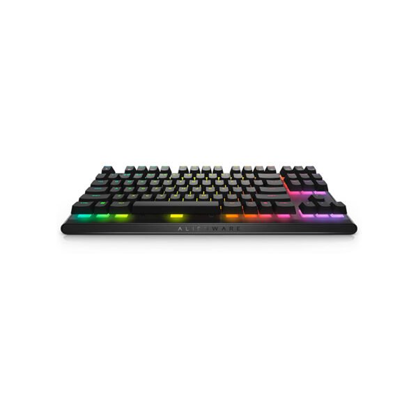 Dell Alienware Tenkeyless Gaming USB Keyboard - AW420K (Dark Side of The Moon), Alienfx RGB / 16.8 Million Colours, Adjustable Height, Black