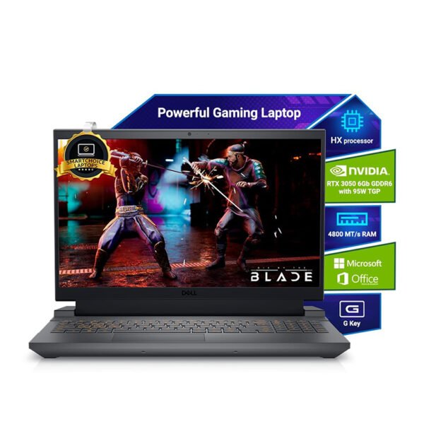 Dell G15-5530 Gaming Laptop, 13th Gen Intel Core i5-13450HX| NVIDIA RTX 3050, 6GB (16GB RAM|1TB SSD, FHD|Window 11|MS Office' 21|15.6" (39.62cm)|Orange Backlit Keyboard& G-Key|Dark Shadow Grey|2.65Kg