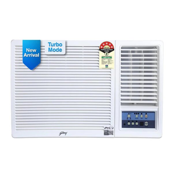 Godrej 1.5 Ton 5 Star, Turbo Mode, Inverter Window AC (Copper, Anti-Dust Filter, Anti-Freeze Thermostat, AC 1.5T WIC 18UTC5 WWA, White)