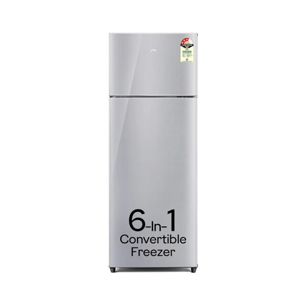 Godrej 223 L 3 Star Convertible Freezer 6-In-1, Nano Shield Technology, Inverter Frost Free Double Door Refrigerator(RT EONVALOR 260C RCIF ST RH, Steel Rush)