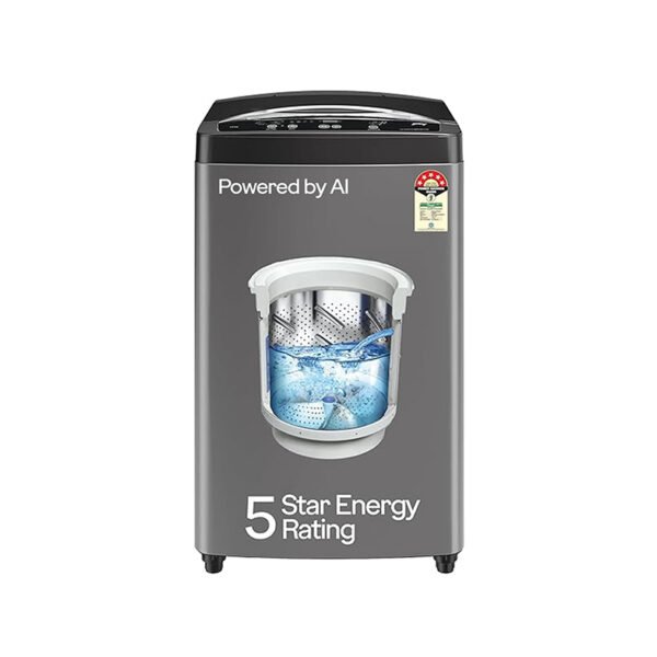Godrej 7 Kg 5 Star Fabrisafe Steel Drum Fully-Automatic Top Load Washing Machine (WTEON ALP 70 5.0 FDUN GPGR, Graphite Grey, Zero Pressure Tech Fills Tub 60% Faster)