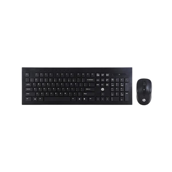 HP USB Wireless Spill Resistance Keyboard and Mouse Set with 10m Working Range 2.4G Wireless Technology / 3 Years Warranty (4SC12PA), Black