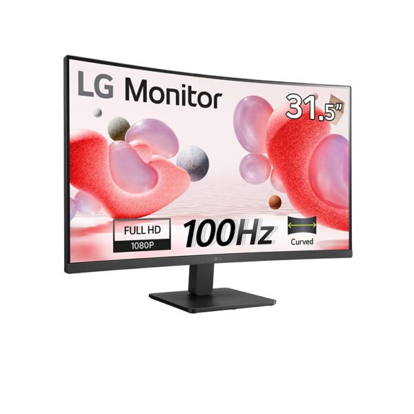LG 32MR50C (32 Inch) Full HD Curved Monitor (1920 x 1080) with 100Hz, 5ms, VA Panel, AMD FreeSync™, HDMI X 2, VGA, Headphone Out, Tilt, Reader Mode, Flicker Safe, 3-Side Virtually Borderless - Black