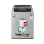 LG 8 Kg 5 Star Smart Inverter Technology TurboDrum Fully Automatic Top Loading Washing Machine (T80SKSF1Z, Smart Diagnosis, Digital Display, Middle Free Silver)