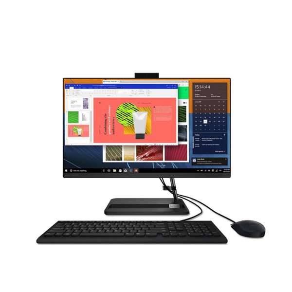 Lenovo IdeaCentre AIO 3 Ryzen 5 7430U 23.8" FHD IPS 3-Side Edgeless All-in-One Desktop with Alexa Built-in (8GB/512GB SSD/Win11/MSO 21/3Wx2 Speakers/HD Camera/USB Calliope Keyboard & Mouse) F0G1013EIN