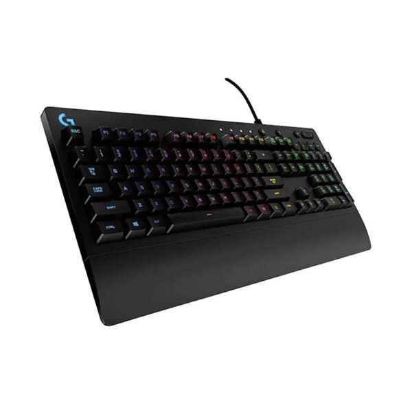 Logitech G213 Prodigy Gaming Keyboard, LIGHTSYNC RGB Backlit Keys, Spill-Resistant, Customizable Keys, Dedicated Multi-Media Keys - Black