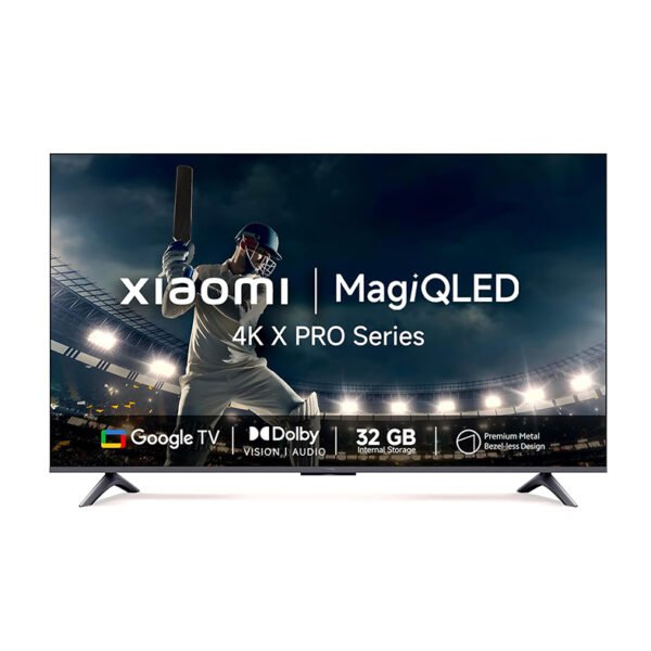 MI Xiaomi 108 cm (43 inches) X Pro QLED Series Smart Google TV L43MA-SIN 4K Ultra HD (Black)