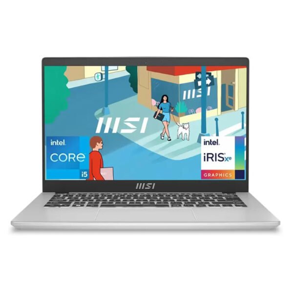 MSI Core i5 12th Gen 1235U - (8 GB/512 GB SSD/Windows 11 Home) Modern 14 C12M-440IN Thin and Light Laptop (14 Inch, Urban Silver, 1.4 Kg)