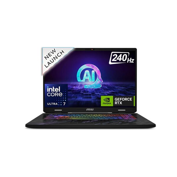 MSI Pulse 17 AI, Intel Core Ultra 7 155H, Built-in AI, 43CM 16:10 QHD+ 240Hz Gaming Laptop(16GB/1TB NVMe SSD/Windows 11 Home/NVIDIA GeForce RTX 4070, Core Black/2.8Kg), C1VGKG-031IN