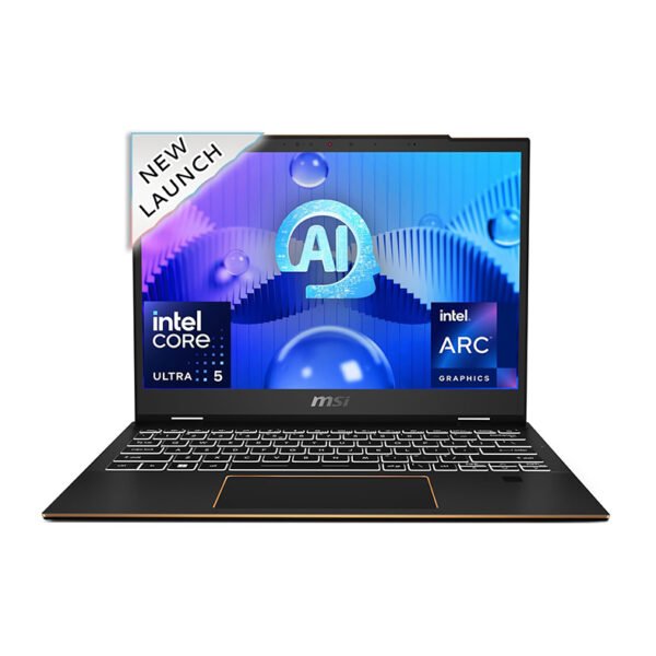 MSI Summit 13 AI Evo, Intel 1st Gen. Ultra 5 125H,Built-in AI, 34CM FHD+ Laptop(16GB/1TB NVMe SSD/Windows 11 Home/Intel Arc/Ink Black/1.39Kg), A1MTG-040IN