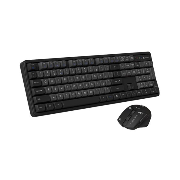 Portronics Key9 Combo Wireless Keyboard and Mouse Set with Ergonomic Mouse, Multimedia Function Hotkeys, USB Receiver, Adjustable DPI, Long Key Life & Click Life for PC & Laptop(Grey)