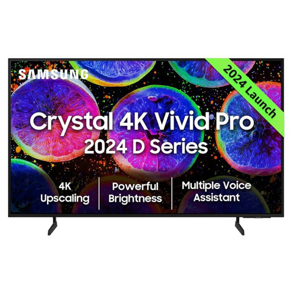 Samsung 138 cm (55 inches) D Series Brighter Crystal 4K Vivid Pro Ultra HD Smart LED TV UA55DUE77AKLXL (Black)