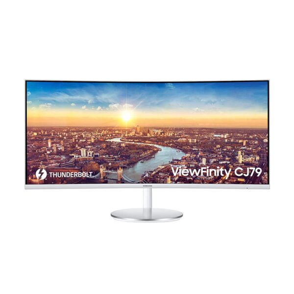 Samsung Lc34J791Wtwxxl 34 Inch Wide Screenthunderbolt 3 Curved QLED Monitor 3440 X 1440, Black