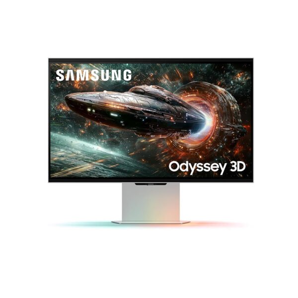 Samsung Odyssey 3D G90XF 27-inch(68.5 cm) 4K (3840 x 2160) IPS Flat Gaming Monitor, Glasses-Free 3D Experience, 165Hz, 1ms, FreeSync Premium, G-Sync, HDR10+, Speakers (LS27FG900XWXXL, Mercury Silver)