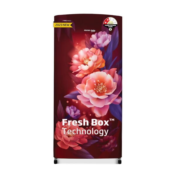 Voltas Beko, A Tata Product 173 L Made-in-India Direct cool Refrigerator Appliance (RDC205D / S0PWR0M0000GO, Peony Wine)