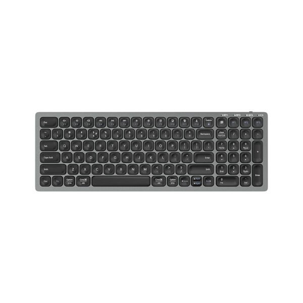 Zebronics Bluetooth 5.0 Keyboard for Mac, Windows, Android, Up to 3 Connections, Built-in Rechargeable Battery, Scissor switches, 99 Keys Full Size Layout, Slim Design, Type C K5001MW