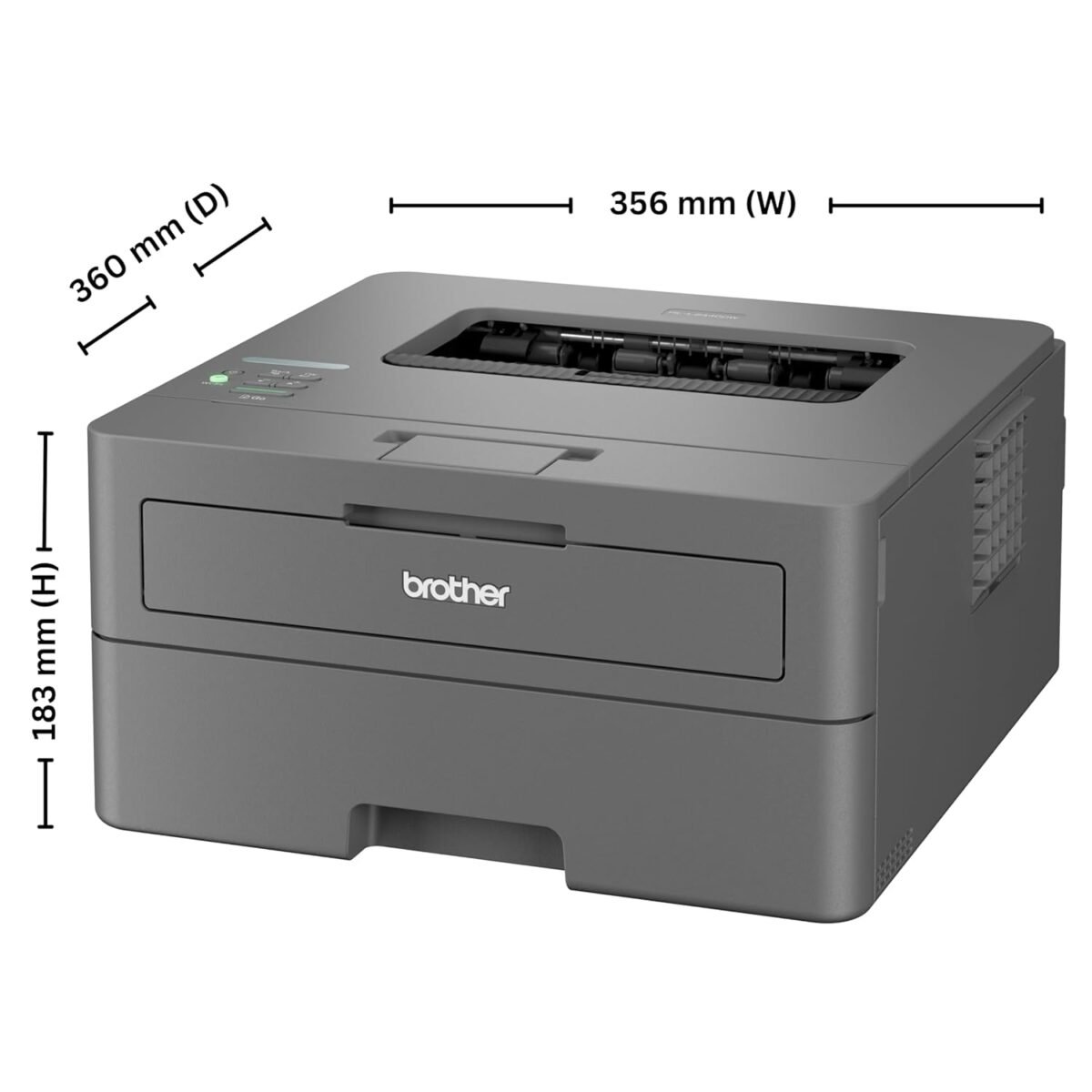 Brother HL-L2440DW(New Launch)Auto Duplex Monochrome Laser Printer,30 PPM Print Speed,LCD Display,64 MB Memory,(WiFi Direct LAN USB),250 Sheet Paper Tray,3000 Pages Inbox Toner,Free Installation,Black - Image 2