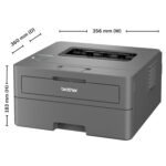 Brother HL-L2440DW(New Launch)Auto Duplex Monochrome Laser Printer,30 PPM Print Speed,LCD Display,64 MB Memory,(WiFi Direct LAN USB),250 Sheet Paper Tray,3000 Pages Inbox Toner,Free Installation,Black - Image 2
