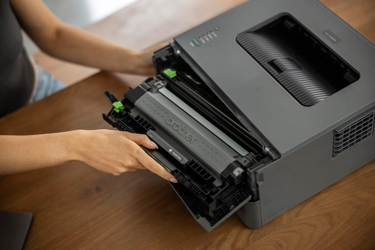 Brother HL-L2460DW (New Launch) Auto Duplex Laser Printer, 34 PPM Print Speed, LCD Display, 128 MB Memory, (WiFi WiFi Direct LAN USB), 250 Sheet Paper Tray, 3000 Pages Inbox Toner, - Image 2