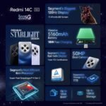 Redmi 14C 5G (Starlight Blue, 6GB RAM, 128GB Storage) | Superfast 4nm Snapdragon 4 Gen 2 | 120Hz 17.47cm (6.88”) Display | 5160mAh Battery | 50MP Dual Camera | Premium Starlight Design - Image 2