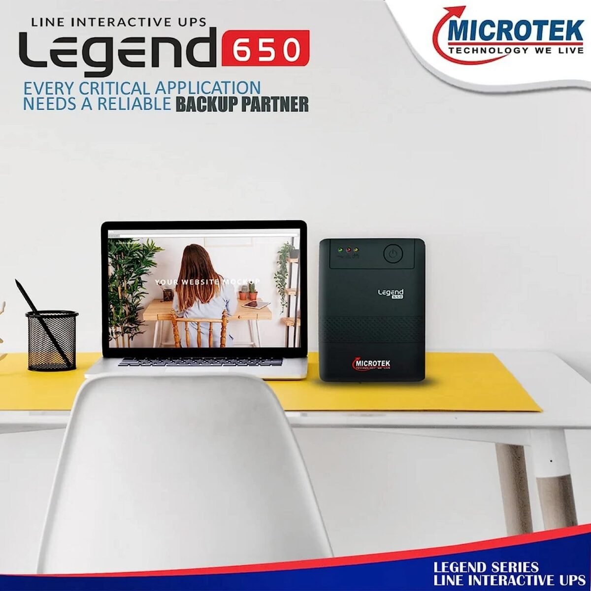 Microtek Line Interactive Legend 650 UPS System an Ideal Power Backup & Protection - Image 2