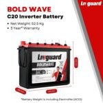Livguard Value Plus Bold Series 150Ah Tall Tubular Inverter Battery | 36 Month Warranty | Reliable Power Backup for Home, Office, and Shops | Compatible with All Inverter Types - Image 2