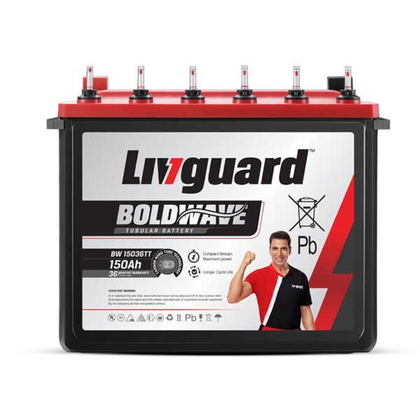 Livguard Value Plus Bold Series 150Ah Tall Tubular Inverter Battery | 36 Month Warranty | Reliable Power Backup for Home, Office, and Shops | Compatible with All Inverter Types