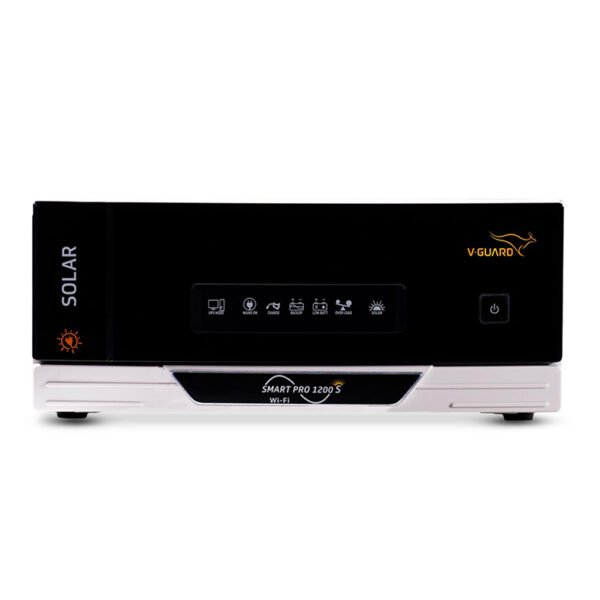 V-Guard Smart Pro 1200 s Pure Sine Wave 1000VA IoT Solar Inverter for Home, Office & Shops with 3-Year Warranty